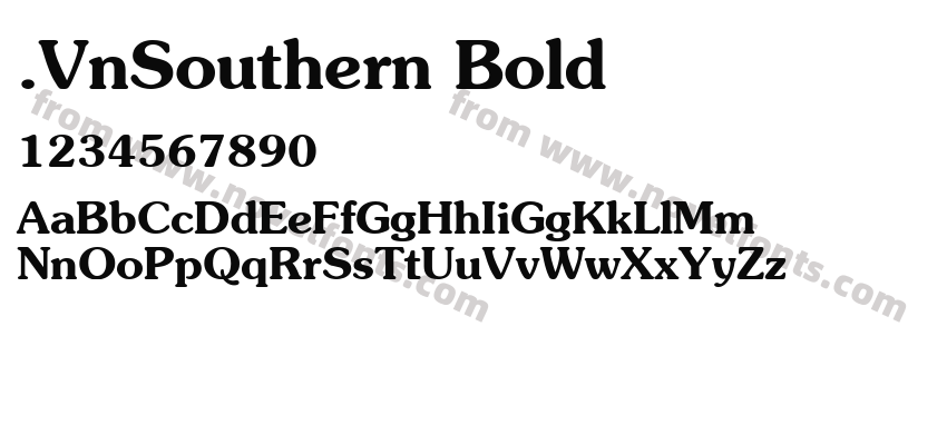 .VnSouthern BoldPreview