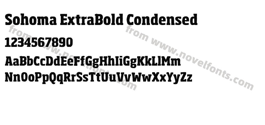 Sohoma ExtraBold CondensedPreview