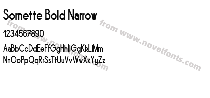 Sornette Bold NarrowPreview