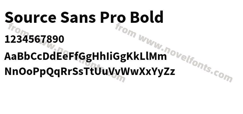 Source Sans Pro BoldPreview