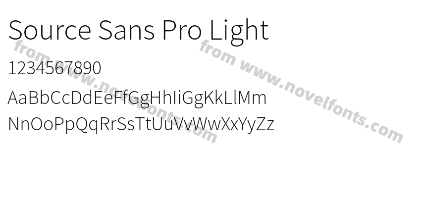 Source Sans Pro LightPreview