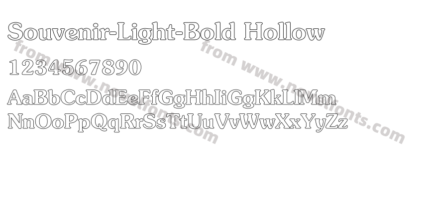 Souvenir-Light-Bold HollowPreview