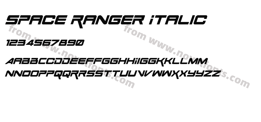 Space Ranger ItalicPreview