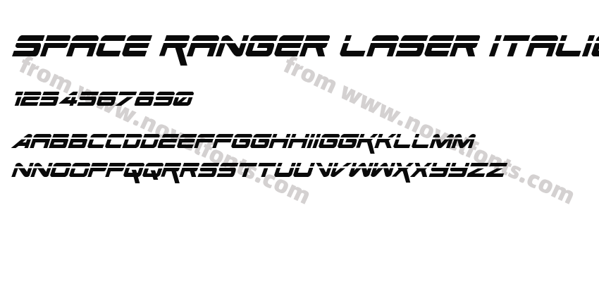 Space Ranger Laser ItalicPreview