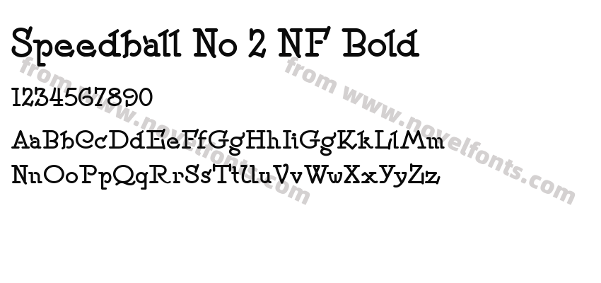 Speedball No 2 NF BoldPreview