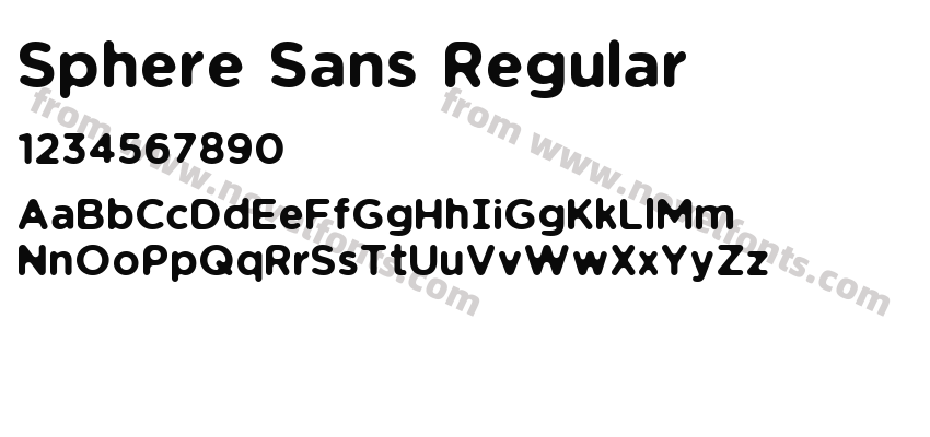 Sphere Sans RegularPreview