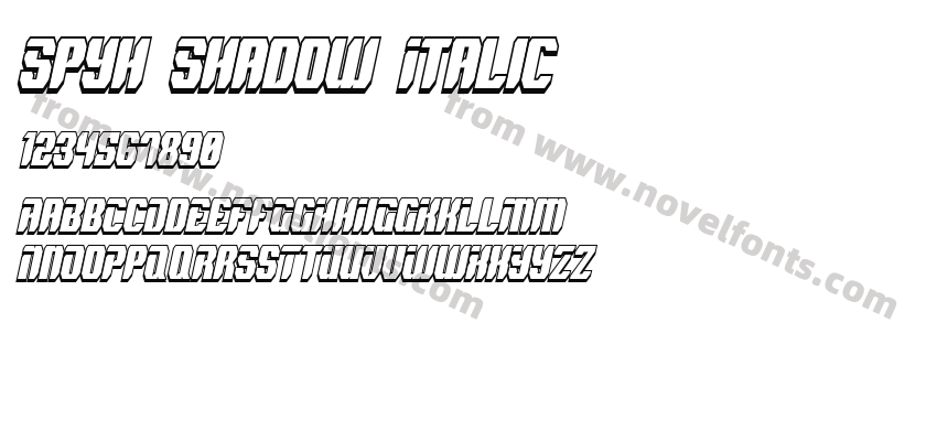 Spyh Shadow ItalicPreview