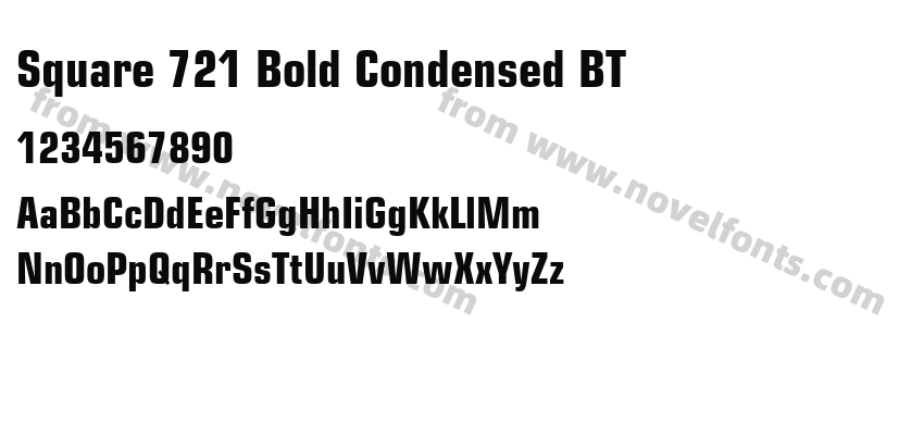 Square 721 Bold Condensed BTPreview