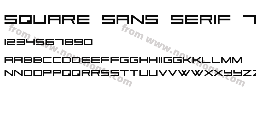 Square Sans Serif 7Preview