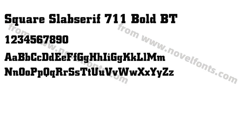 Square Slabserif 711 Bold BTPreview