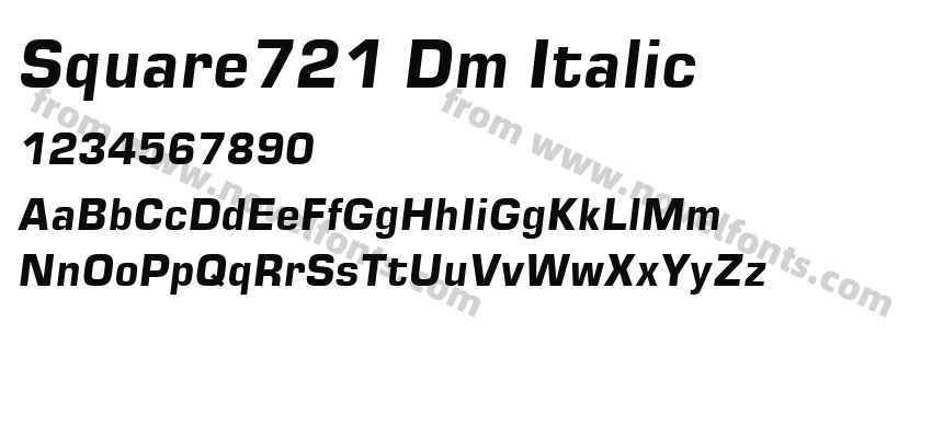 Square721 Dm ItalicPreview