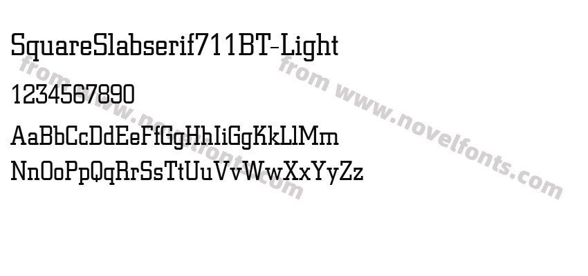 SquareSlabserif711BT-LightPreview