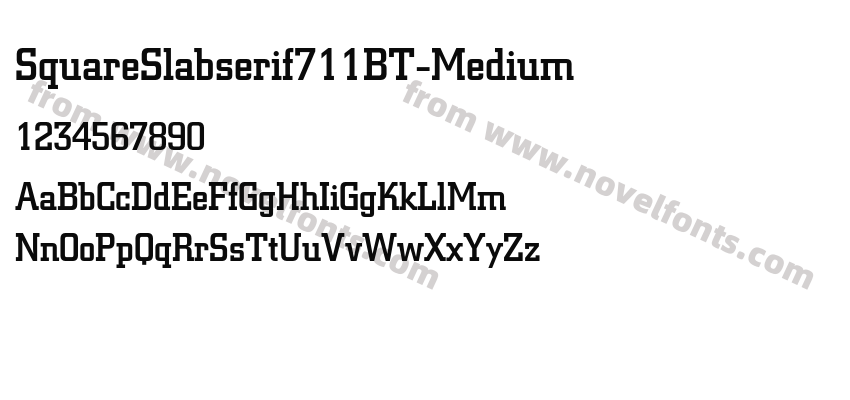 SquareSlabserif711BT-MediumPreview