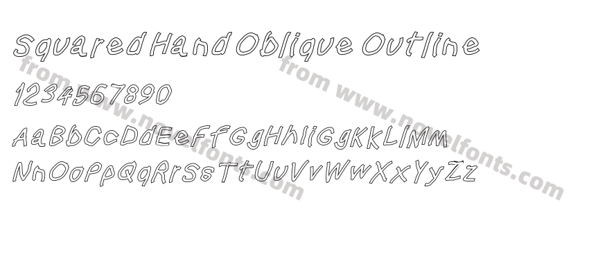 Squared Hand Oblique OutlinePreview