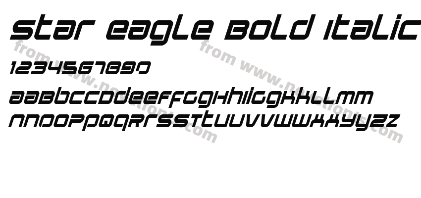 Star Eagle Bold ItalicPreview