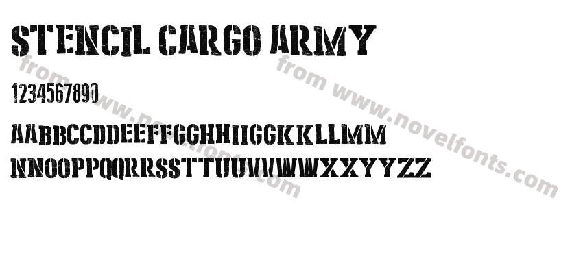 Stencil Cargo ArmyPreview