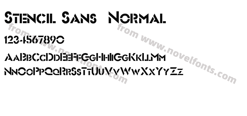 Stencil Sans  NormalPreview