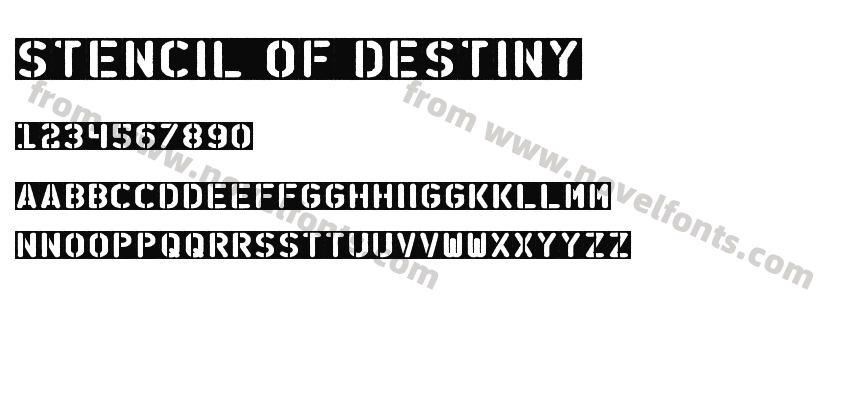 Stencil of DestinyPreview