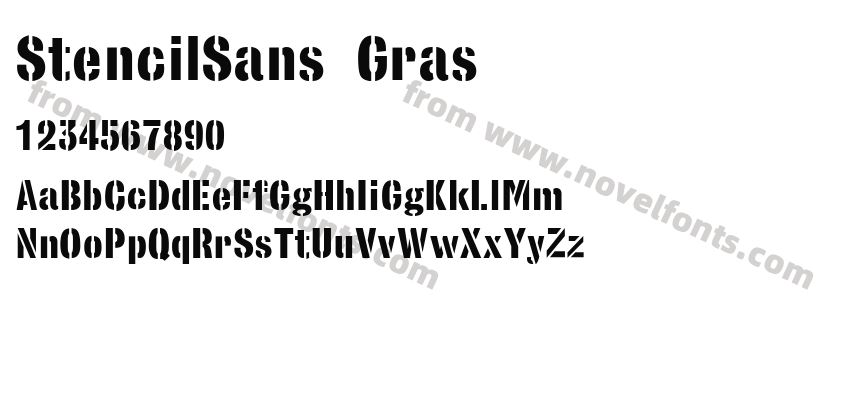 StencilSans GrasPreview