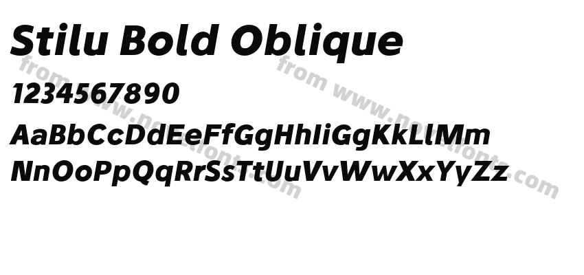 Stilu Bold ObliquePreview