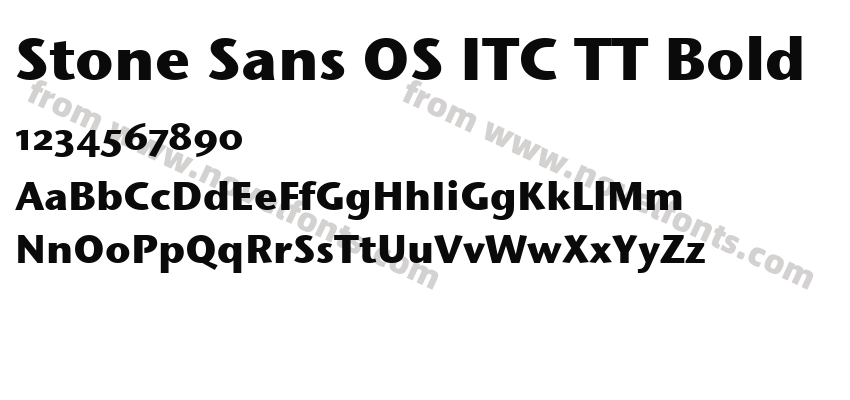 Stone Sans OS ITC TT BoldPreview