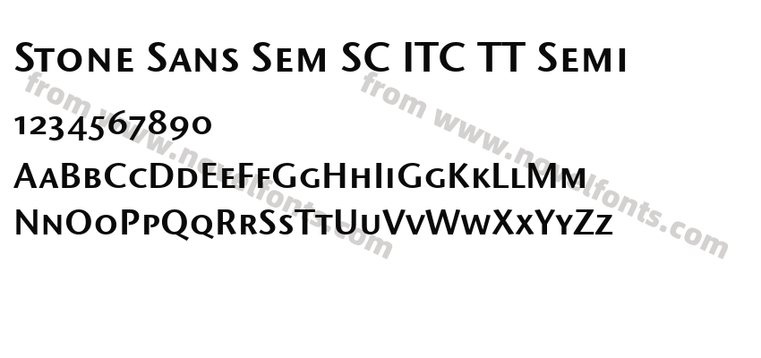 Stone Sans Sem SC ITC TT SemiPreview