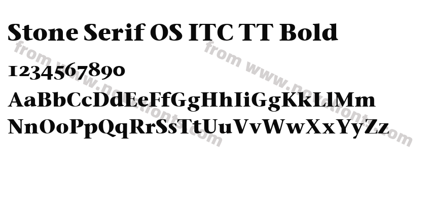 Stone Serif OS ITC TT BoldPreview