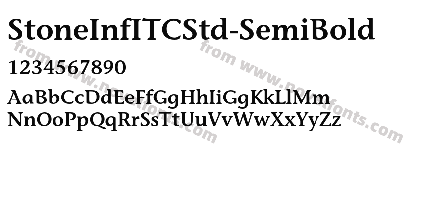 StoneInfITCStd-SemiBoldPreview