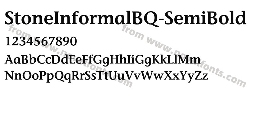 StoneInformalBQ-SemiBoldPreview