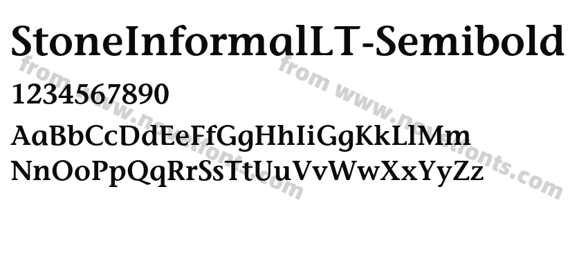 StoneInformalLT-SemiboldPreview