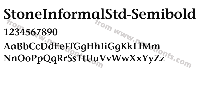 StoneInformalStd-SemiboldPreview