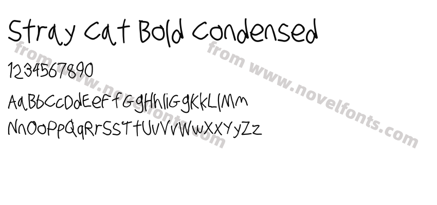 Stray Cat Bold CondensedPreview