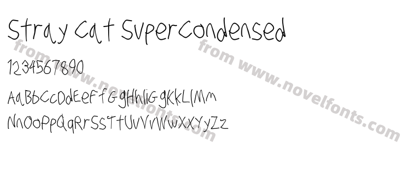 Stray Cat SuperCondensedPreview