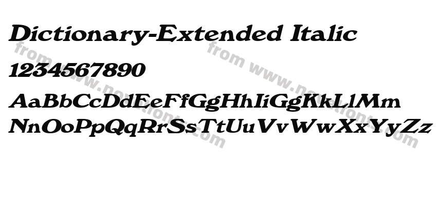 Dictionary-Extended ItalicPreview