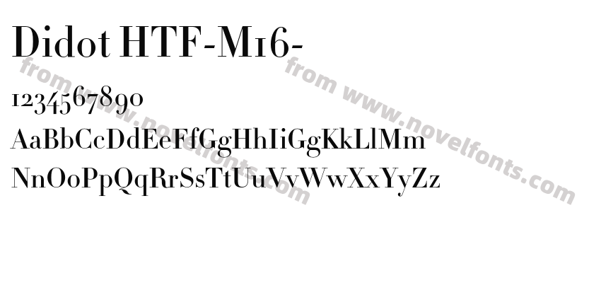 Didot HTF-M16-Preview