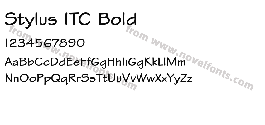 Stylus ITC BoldPreview