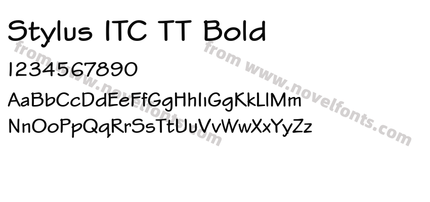 Stylus ITC TT BoldPreview