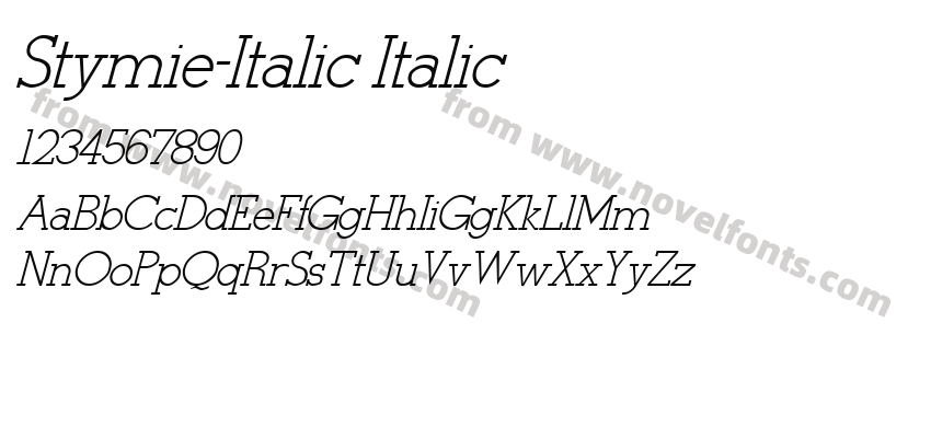 Stymie-Italic ItalicPreview