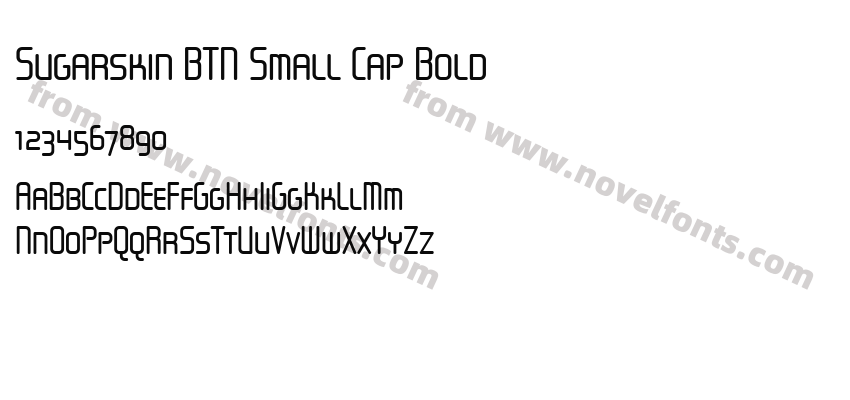 Sugarskin BTN Small Cap BoldPreview