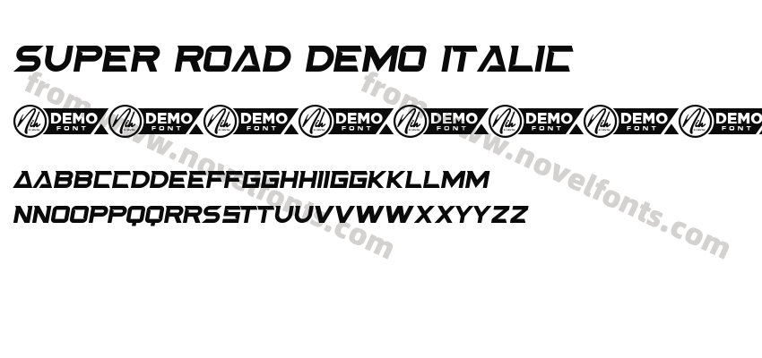 Super Road Demo ItalicPreview