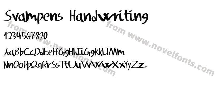 Svampens HandwritingPreview