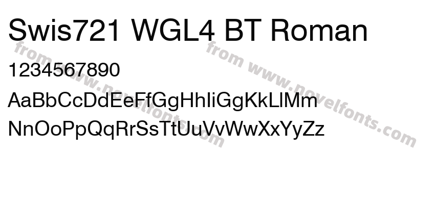 Swis721 WGL4 BT RomanPreview