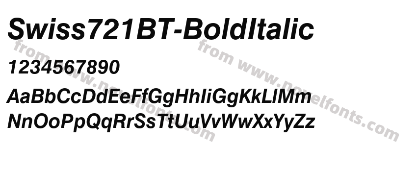 Swiss721BT-BoldItalicPreview