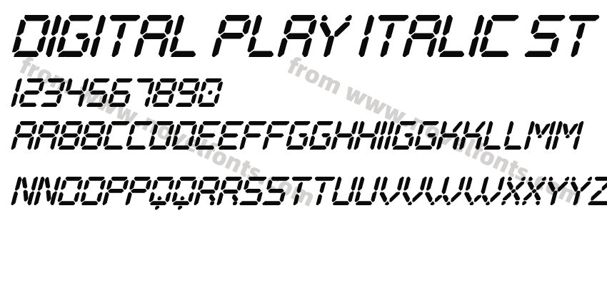 Digital Play Italic StPreview