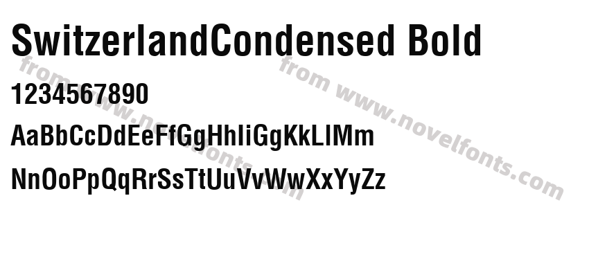 SwitzerlandCondensed BoldPreview