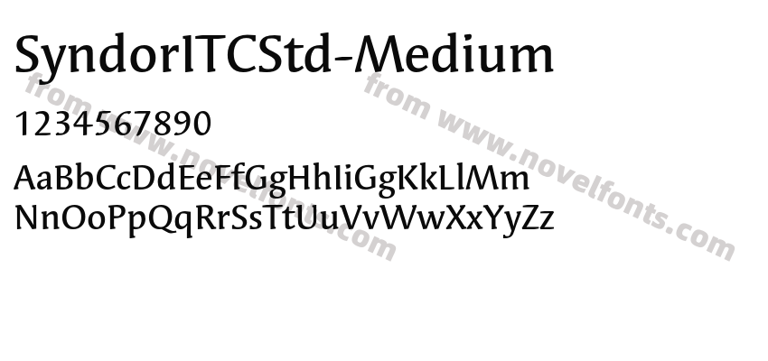 SyndorITCStd-MediumPreview