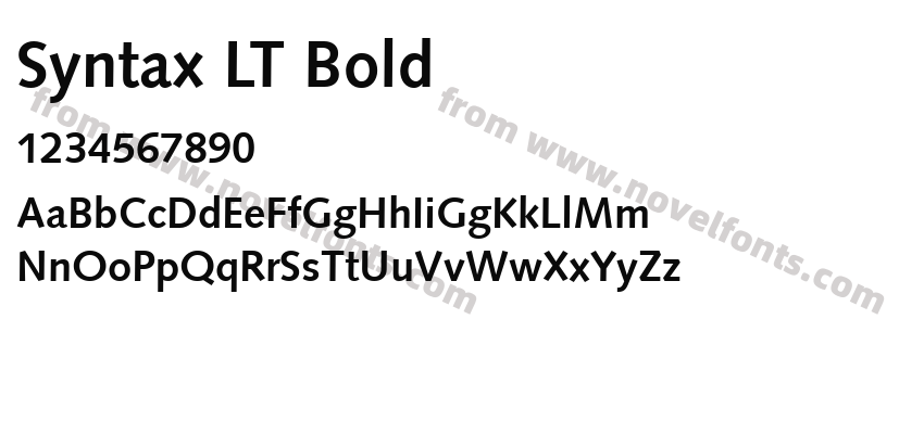 Syntax LT BoldPreview