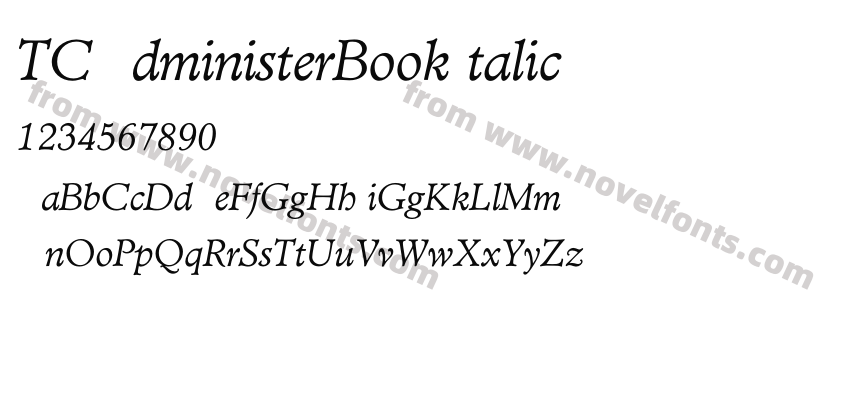 TCAdministerBookItalicPreview