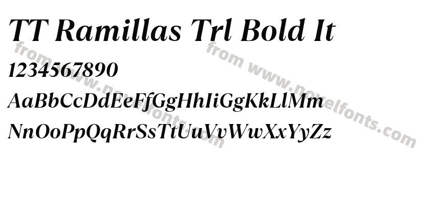 TT Ramillas Trl Bold ItPreview