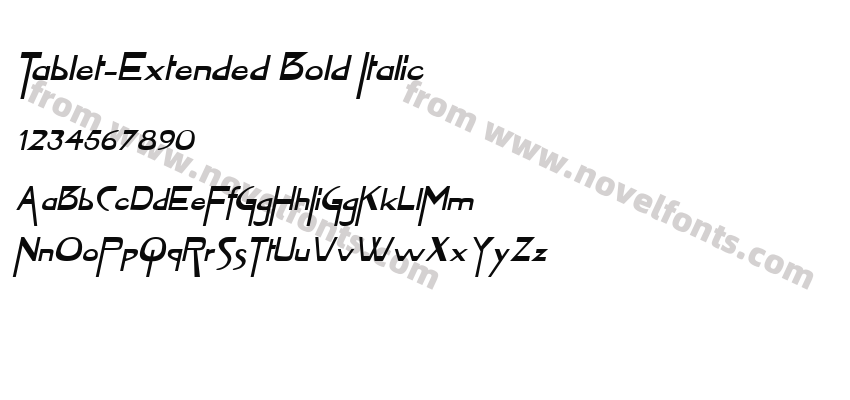 Tablet-Extended Bold ItalicPreview